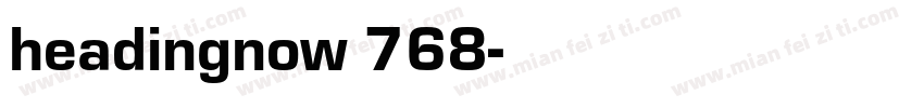 headingnow 768字体转换